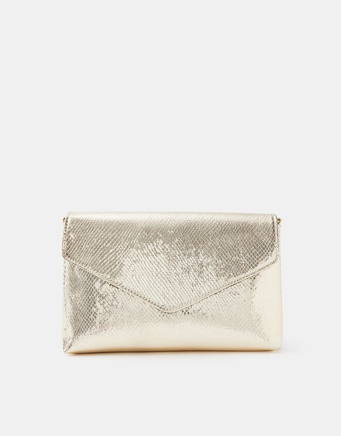 Metallic Envelope Crossbody Bag – Gold