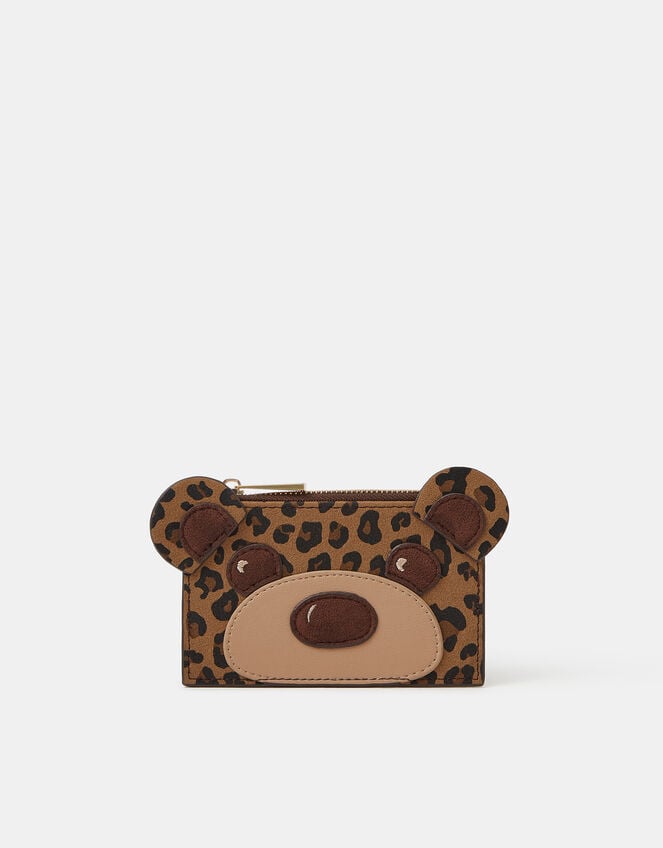Leopard Print Teddy Card Holder