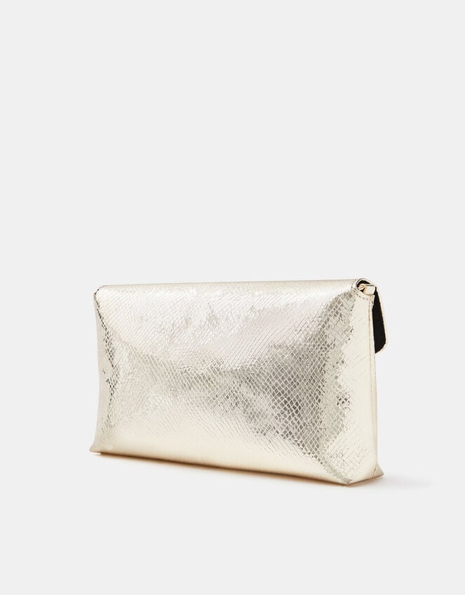 Metallic Envelope Crossbody Bag – Gold