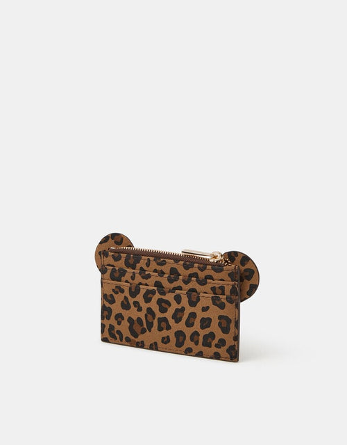 Leopard Print Teddy Card Holder