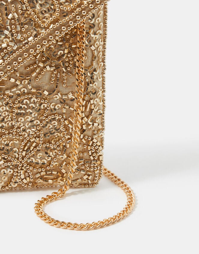 Floral Embellished Envelope Clutch Bag